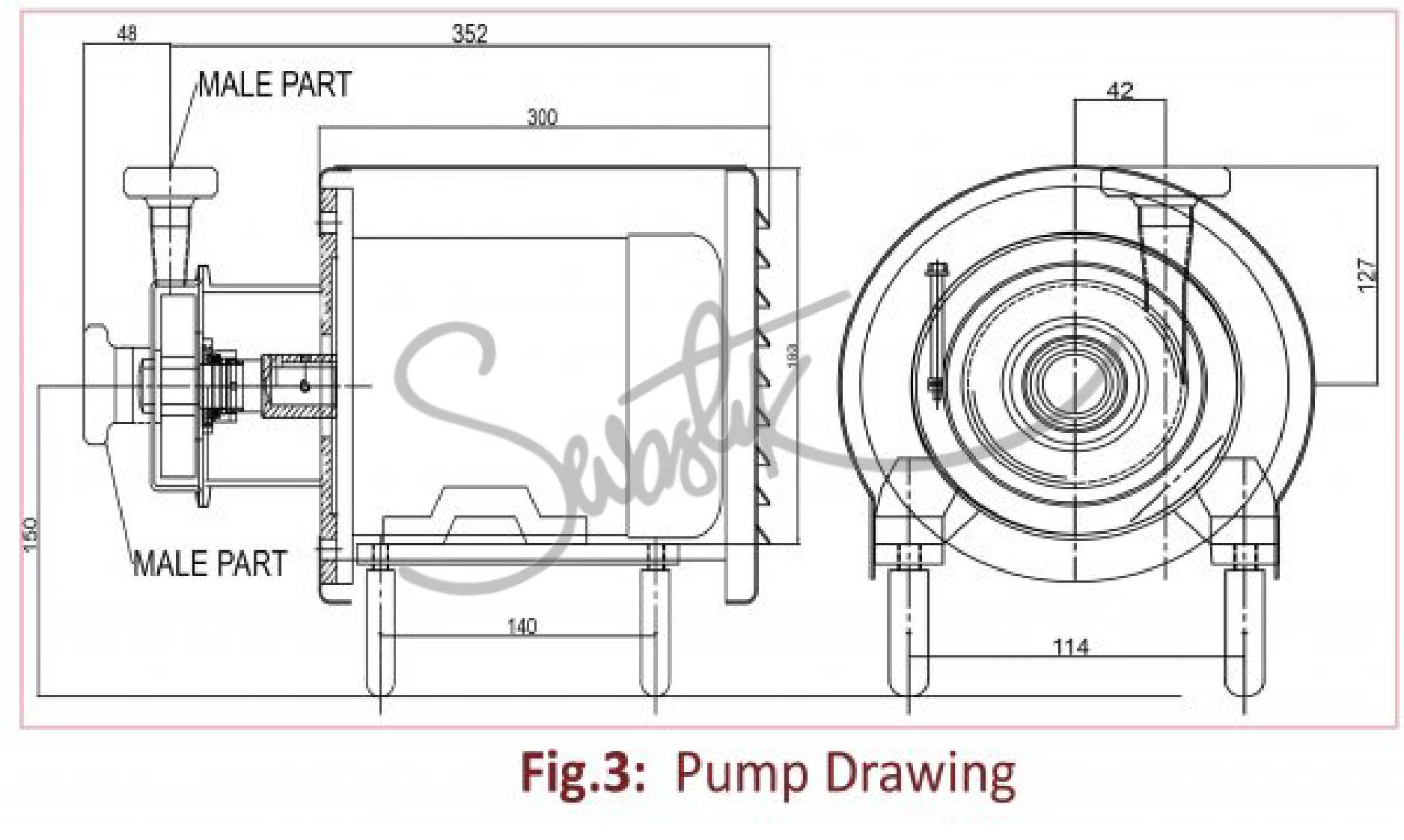 CENTRIFUGAL PUMP - SVP-302 - 1HP - Image 2