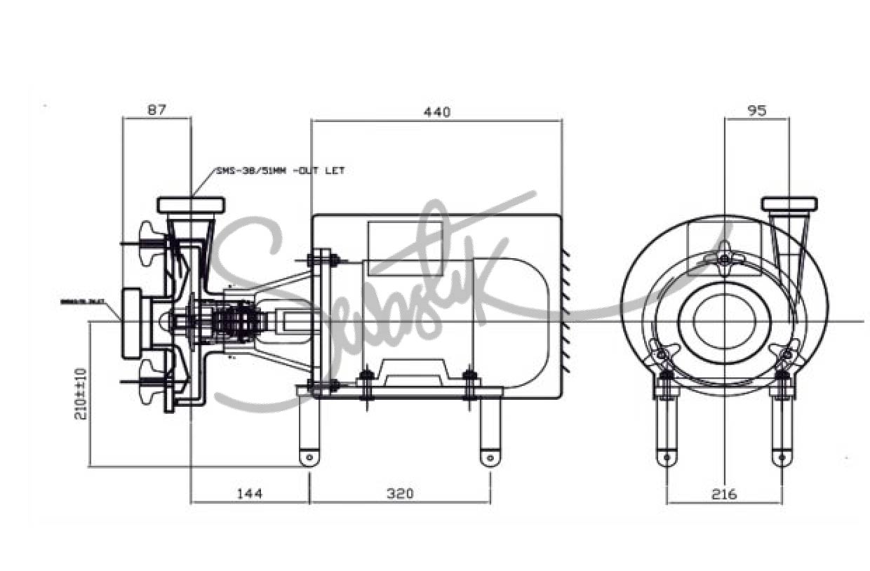 HIGH PRESSURE PUMP - SVP- 604 - 10HP - Image 2