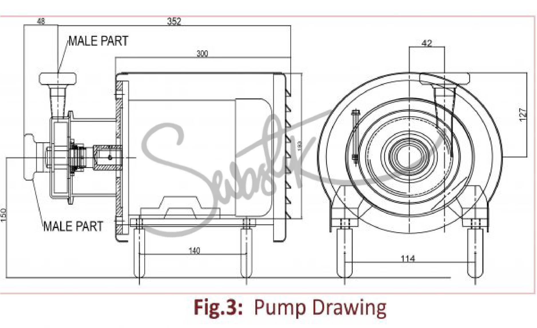CENTRIFUGAL PUMP - SVP-303 - 1.5HP - Image 2
