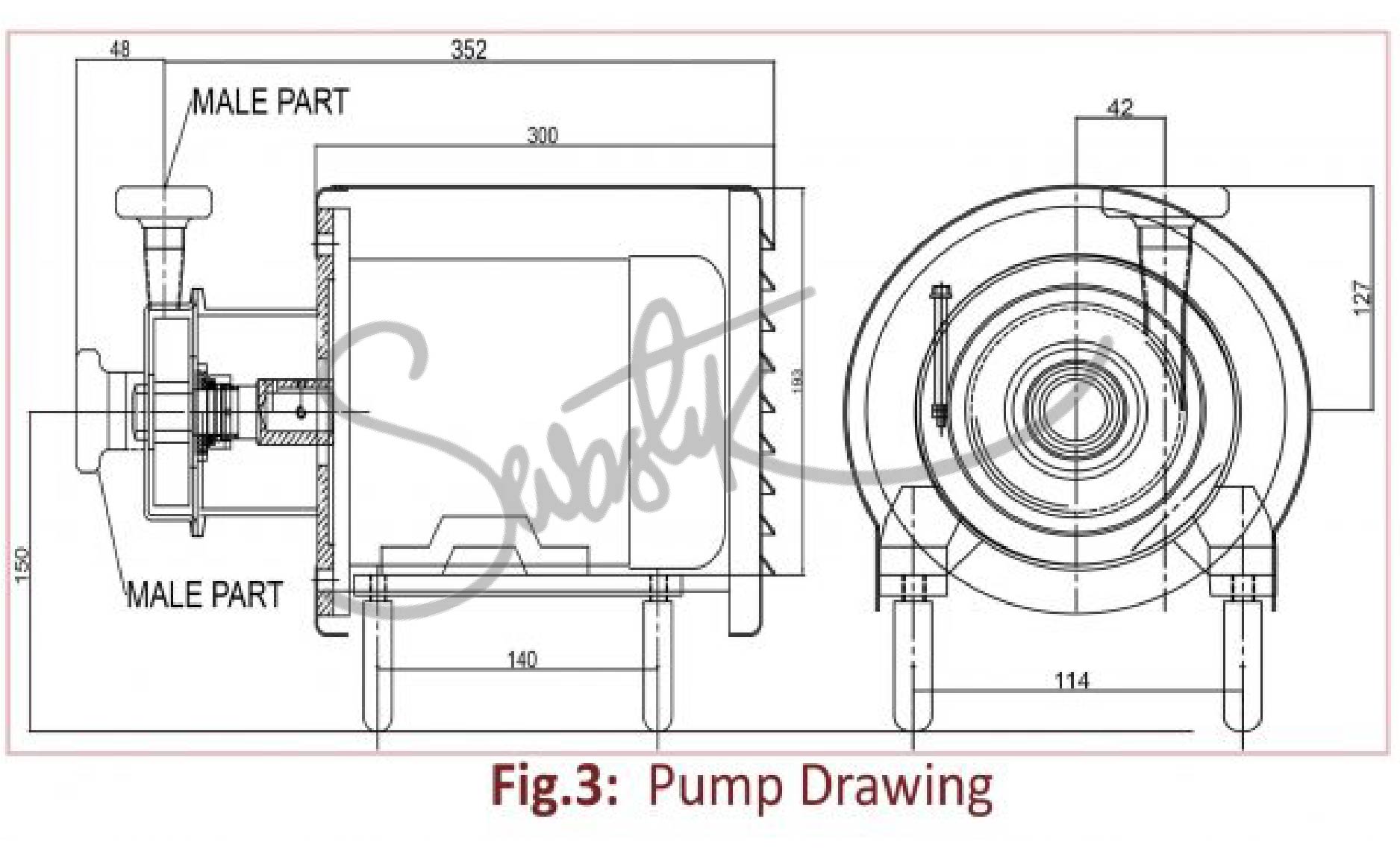 CENTRIFUGAL PUMP – SVP-310 – 1 HP - 2 Hp - Image 2