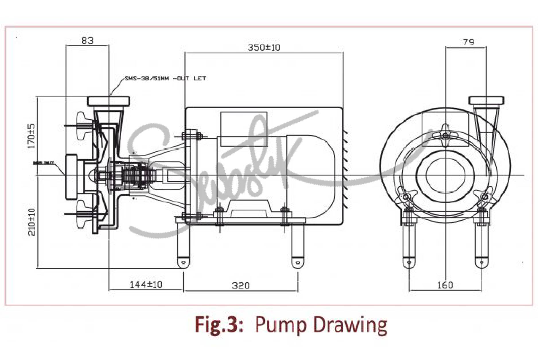 CENTRIFUGAL PUMP - SVP-306 - 5HP - Image 3